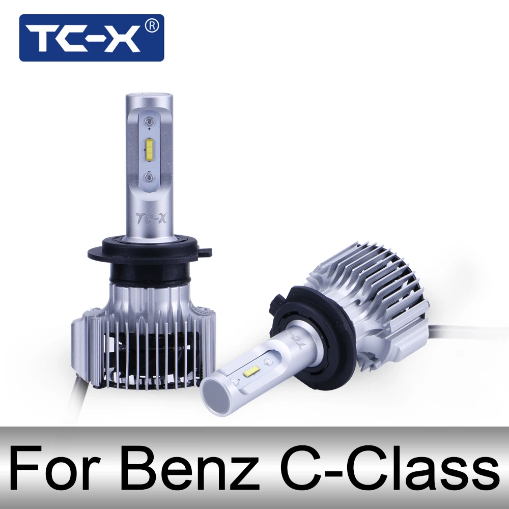 TC-X для Benz C-Class H7 светодиодный длинные/близком расстоянии фар автомобиля ПТФ огни