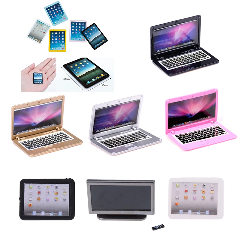 1PC Diy Accessories Simulation Mini Laptop Computer Flat-Panel LCD TV Tablet PC Miniature Crafts Dollhouse Deco 1:12 Dollhouse
1PC Diy Accessories Simulation Mini Laptop Computer Flat-Panel LCD TV Tablet PC Miniature Crafts Dollhouse Deco 1:12 Dollhouse