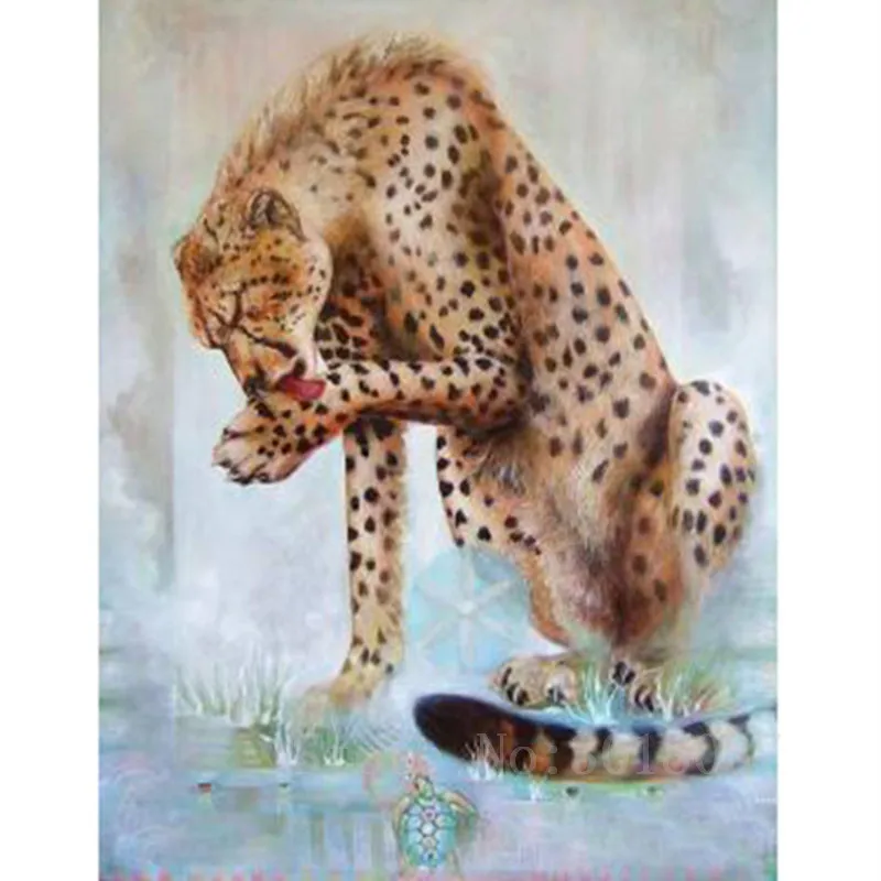 Diamant Diy Diamond Painting Cross Stitch Licking The Hands Of The Leopard Needlework Diamond Embroidery Full Diamond Decorative
Diamant Diy Diamond Painting Cross Stitch Licking The Hands Of The Leopard Needlework Diamond Embroidery Full Diamond Decorative