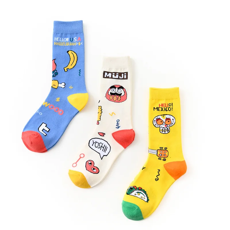 Creative socks personality left and right feet AB socks women's socks cute cartoon high socks trend banana cactus
Creative socks personality left and right feet AB socks women's socks cute cartoon high socks trend banana cactus