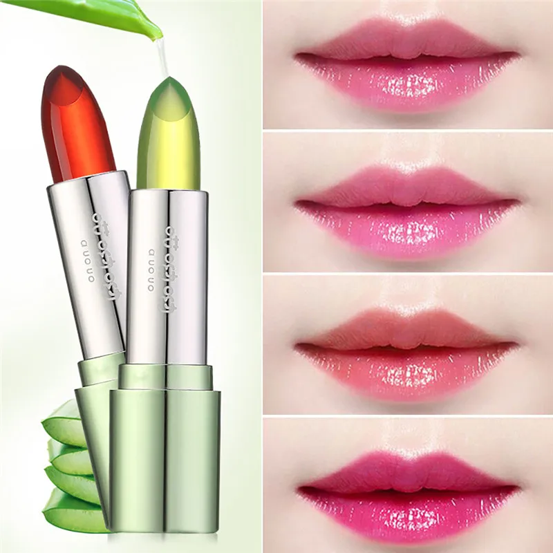 1PC Organic Aloe Vera Jelly Lipsticks Change Color Temperature Moistourizing Lip Gift maquiagem profissional completa
1PC Organic Aloe Vera Jelly Lipsticks Change Color Temperature Moistourizing Lip Gift maquiagem profissional completa