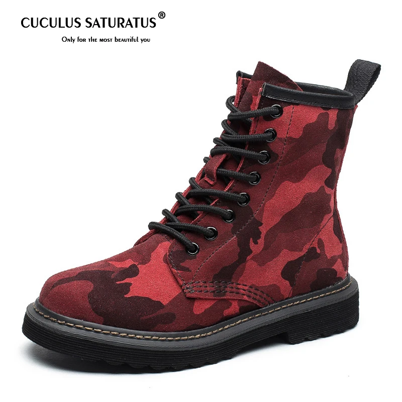 Cuculus Martin Boots Red Women Shoes For Woman Genuine Leather Female Motorcycle Boots Lace Up 2019 Spring Autumn Round Toe
Cuculus Martin Boots Red Women Shoes For Woman Genuine Leather Female Motorcycle Boots Lace Up 2019 Spring Autumn Round Toe