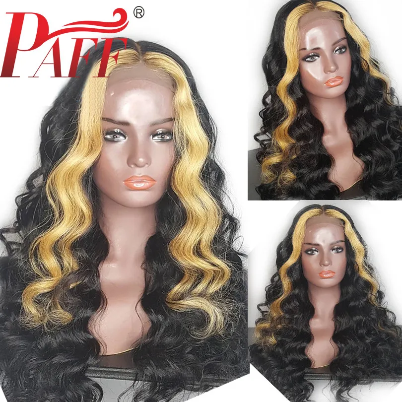 PAFF Highlight Blonde Lace Front Human Hair Wigs Body Wave Brazilian Remy Hair Pre Plucked With Baby Hair Middle Part
PAFF Highlight Blonde Lace Front Human Hair Wigs Body Wave Brazilian Remy Hair Pre Plucked With Baby Hair Middle Part