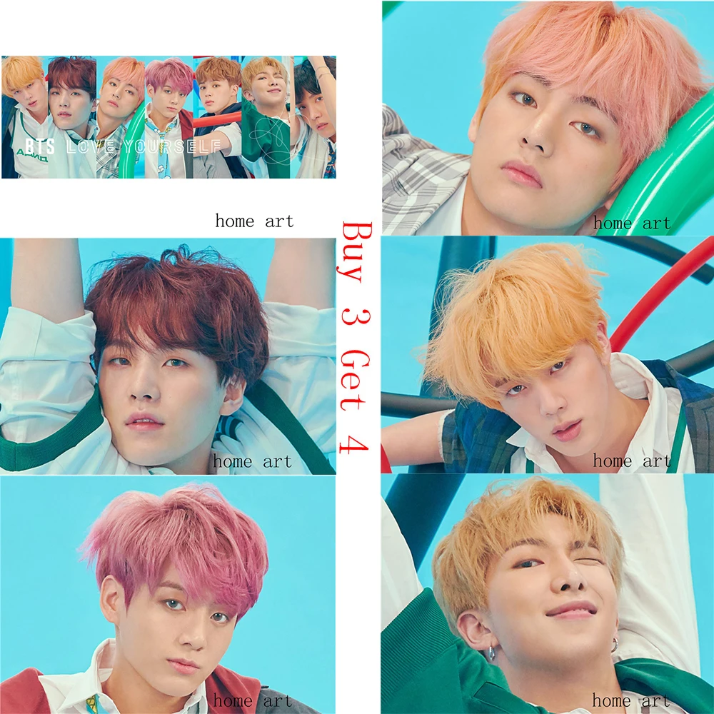 BTS love yourself Poster Clear Image Wall Stickers Home Decoration Good Quality Prints White Coated Paper
BTS love yourself Poster Clear Image Wall Stickers Home Decoration Good Quality Prints White Coated Paper
