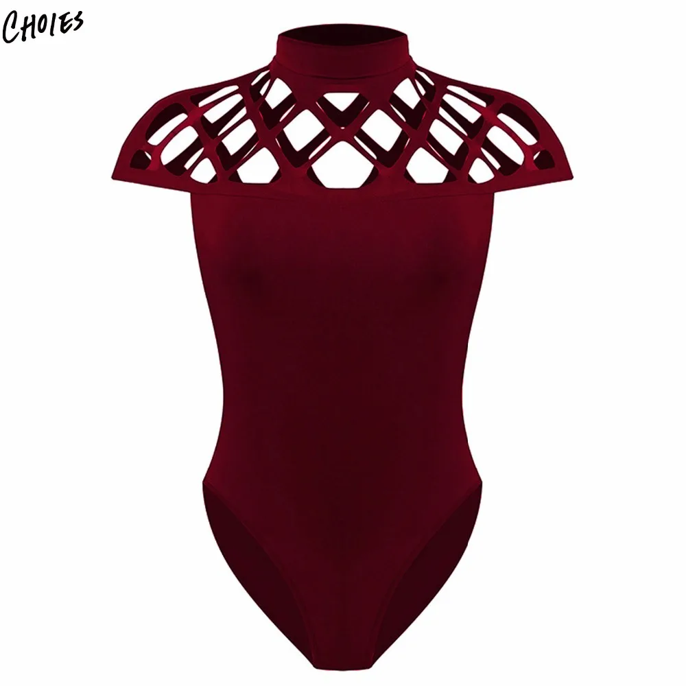 Three Colors Burgundy Cut Out Detail Sexy Bodysuit Women Short Sleeve High Neck Black Autumn Winter Body Jumpsuits Plus Size
Three Colors Burgundy Cut Out Detail Sexy Bodysuit Women Short Sleeve High Neck Black Autumn Winter Body Jumpsuits Plus Size