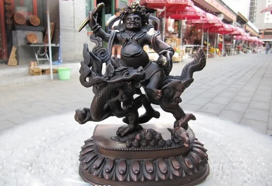 USPS to USA S0266 Tibet Pure Bronze Copper Refined White Jambhala Buddha Statue Ride on Dragon (B0328)
USPS to USA S0266 Tibet Pure Bronze Copper Refined White Jambhala Buddha Statue Ride on Dragon (B0328)