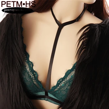 Black sexy soft fashion adjustable Elastic body harness Strappy Tops Bustier Bondage Harajuku Goth Halloween carnival wear bra
Black sexy soft fashion adjustable Elastic body harness Strappy Tops Bustier Bondage Harajuku Goth Halloween carnival wear bra