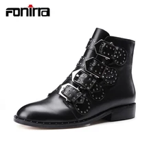 FONIRRA Buckle Rivet Studded Booties Mujer Block Heel Snake Print Ankle Boots Plus Size 35-43 PU Awesome Motorcycle Boots 010 
FONIRRA Buckle Rivet Studded Booties Mujer Block Heel Snake Print Ankle Boots Plus Size 35-43 PU Awesome Motorcycle Boots 010