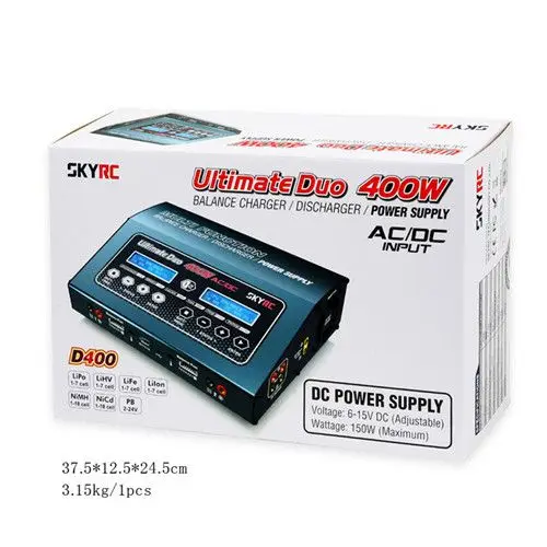 SKYRC D400 Ultimate Duo 400W ACDC Balance Charger Discharger (6)