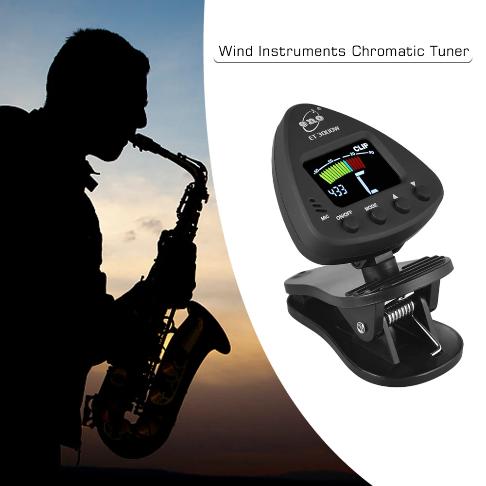 eno ET 3000W Flute Tuner Wind Instruments Tuner Supports Mic & Clip-on Tuning Modes for Saxophone Clarinet Trumpet Flute
eno ET 3000W Flute Tuner Wind Instruments Tuner Supports Mic & Clip-on Tuning Modes for Saxophone Clarinet Trumpet Flute
