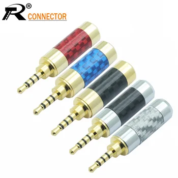 100pcs/lot Jack 2.5mm 4 Poles Male Plug Carbon Fiber 4 Pin 2.5mm Stereo Plug Soldering Headphone Wire Connector for 6MM Cable
100pcs/lot Jack 2.5mm 4 Poles Male Plug Carbon Fiber 4 Pin 2.5mm Stereo Plug Soldering Headphone Wire Connector for 6MM Cable