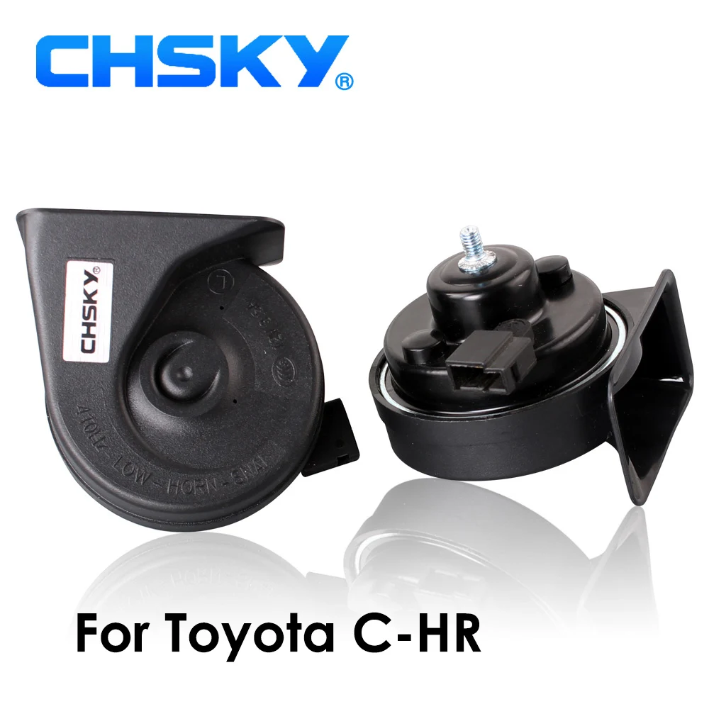 CHSKY Car Horn Snail Horn For Toyota CHR C-HR 2017 12V Loudness 110db Loud Car Horn High Low Klaxon Claxon Horns Car-styling
CHSKY Car Horn Snail Horn For Toyota CHR C-HR 2017 12V Loudness 110db Loud Car Horn High Low Klaxon Claxon Horns Car-styling