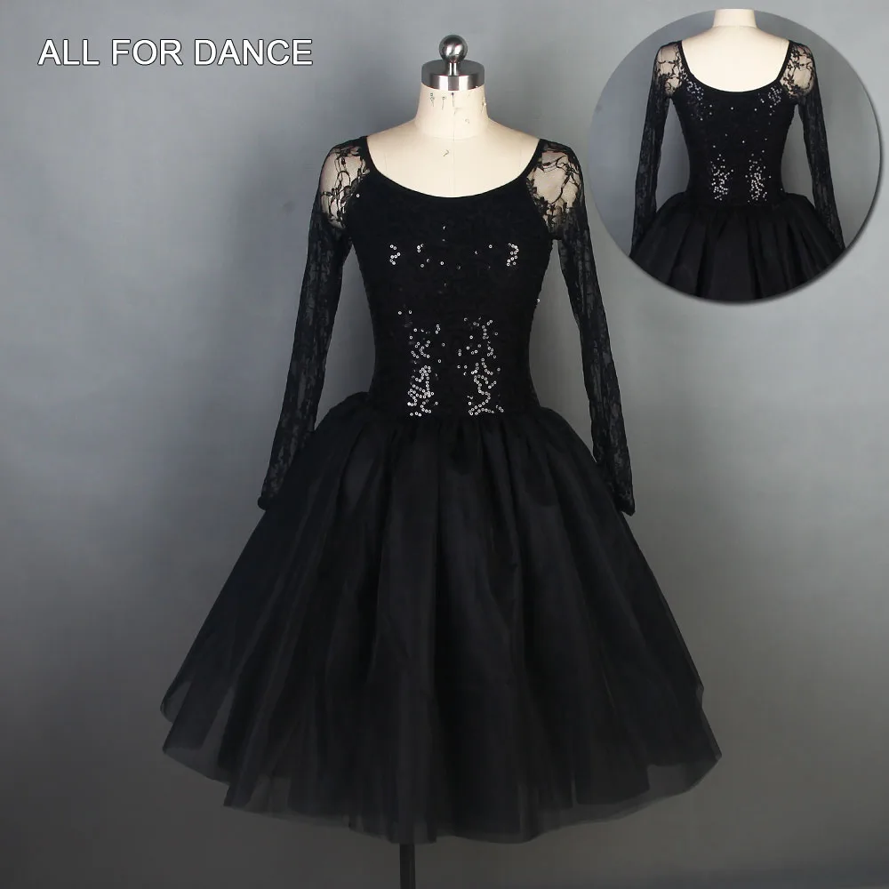 New Black Sequin Top Dance Wear Long Sleeves Lace Ballet Dance Dress Ballerina Dance Skirt
New Black Sequin Top Dance Wear Long Sleeves Lace Ballet Dance Dress Ballerina Dance Skirt