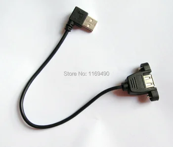 3 pcs USB A 2.0 male 90 degree left angle to female extension cable panel mount screw ear 24cm cord, free shipping
3 pcs USB A 2.0 male 90 degree left angle to female extension cable panel mount screw ear 24cm cord, free shipping