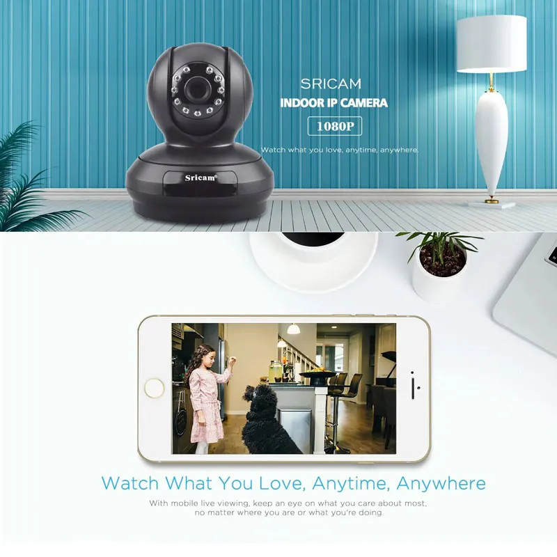 Sricam 4X 2.0 MP Smart Home CCTV Camera Indoor Mini PTZ Wifi Surveillance IP Cam Night Vision Alarm Two Way Audio Baby Monitor
Sricam 4X 2.0 MP Smart Home CCTV Camera Indoor Mini PTZ Wifi Surveillance IP Cam Night Vision Alarm Two Way Audio Baby Monitor