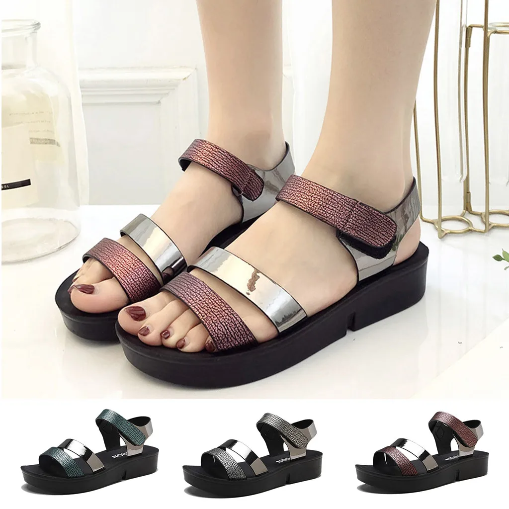 Hook & Loop Wedges Sandals Women Ladies Summer Fashion Open Toe high-heeled Shoes Comfort Platform Red Green Silver Casual Shoes
Hook & Loop Wedges Sandals Women Ladies Summer Fashion Open Toe high-heeled Shoes Comfort Platform Red Green Silver Casual Shoes