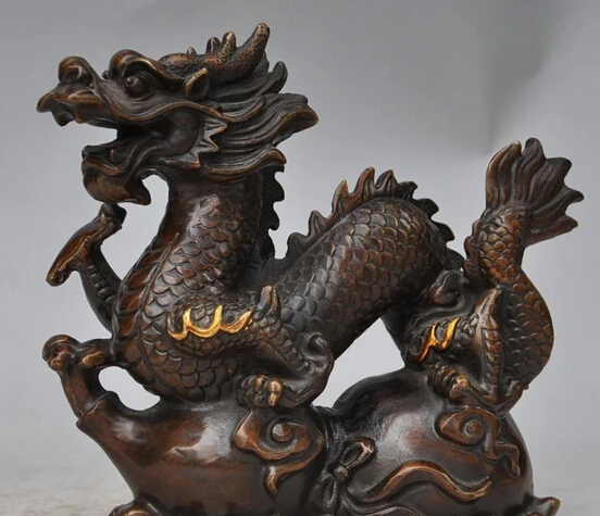 xd 002499 7" Chinese Fengshui Bronze copper zodiac year Dragon Animal Beast Gourd Statue
xd 002499 7" Chinese Fengshui Bronze copper zodiac year Dragon Animal Beast Gourd Statue