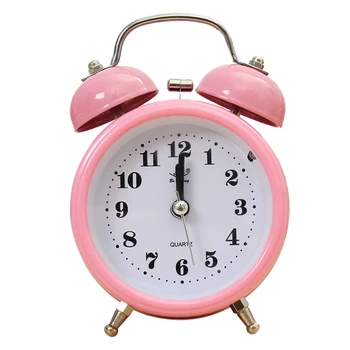 Portable Fashion Classic Silent Double Bell Alarm Clock Quartz Movement Bedside Night Light Best Quality(pink)
Portable Fashion Classic Silent Double Bell Alarm Clock Quartz Movement Bedside Night Light Best Quality(pink)