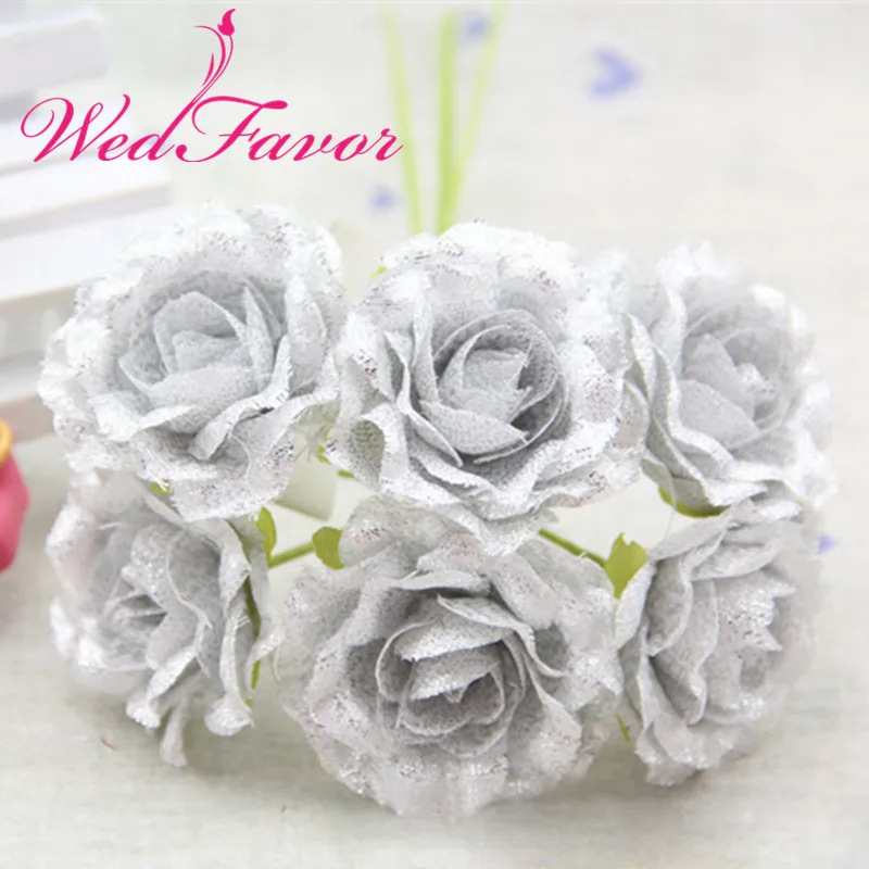 WedFavor 60pcs 3.5cm Artificial Metallic Flowers Fabric Glitter Rose Bouquet For Garland Corsage Candy Box Scrapbooking Wedding
WedFavor 60pcs 3.5cm Artificial Metallic Flowers Fabric Glitter Rose Bouquet For Garland Corsage Candy Box Scrapbooking Wedding