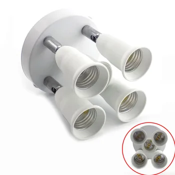 Adjustable E27 Socket Adapter Splitter 5 Heads Lamp Bulb Adapter LED Light Bulb Holder Converter Socket Lamp Bases 90V-240V
Adjustable E27 Socket Adapter Splitter 5 Heads Lamp Bulb Adapter LED Light Bulb Holder Converter Socket Lamp Bases 90V-240V