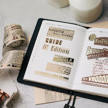 1 Pcs Vintage Gilding Newspaper/English Letter Washi Tape DIY Decoration Scrapbooking Planner Adhesive Masking Tape Label
1 Pcs Vintage Gilding Newspaper/English Letter Washi Tape DIY Decoration Scrapbooking Planner Adhesive Masking Tape Label