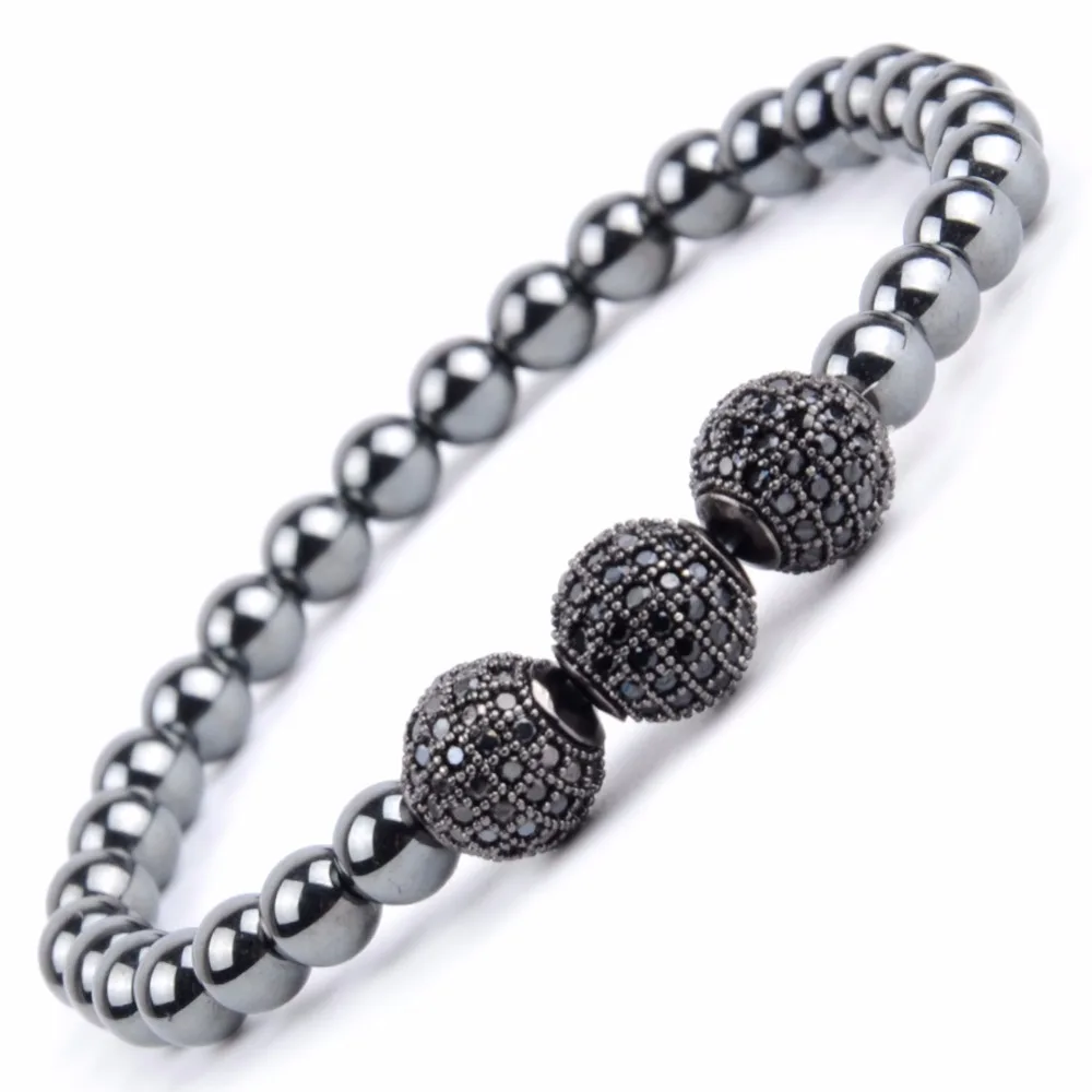 Trendy Black Cz Ball Charm Bracelet Men Natural Stone Hematite Beaded Bracelets & Bangels For Women Handmade Jewelry Gift
Trendy Black Cz Ball Charm Bracelet Men Natural Stone Hematite Beaded Bracelets & Bangels For Women Handmade Jewelry Gift