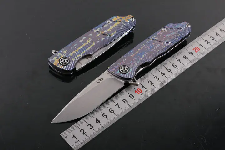 folding knife tactical Flipper ball bearings D2 blade TC4 titanium handle camping survival knife EDC tool CH3501 design
folding knife tactical Flipper ball bearings D2 blade TC4 titanium handle camping survival knife EDC tool CH3501 design