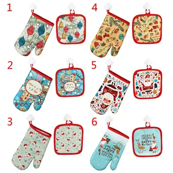 1 Set Christmas Pattern Microwave Oven Gloves Disk Mat Set Baking Heat Resistant Mittens Cute Oven Glove
1 Set Christmas Pattern Microwave Oven Gloves Disk Mat Set Baking Heat Resistant Mittens Cute Oven Glove