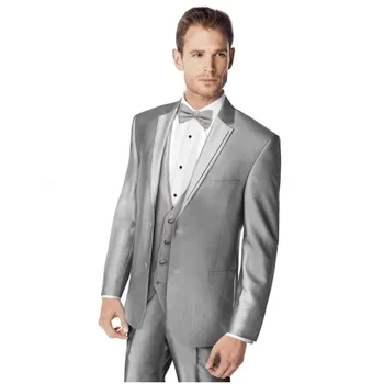 Male Suits Notched Lapel Two Button Light Gray Groomsman Tuxedos Wedding Suits New Design Best Selling( jacket+Pants+vest+tie)
Male Suits Notched Lapel Two Button Light Gray Groomsman Tuxedos Wedding Suits New Design Best Selling( jacket+Pants+vest+tie)