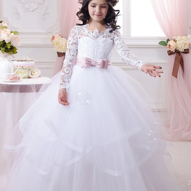 Girls Dress Bow Double Lace Performance Birthday Tutu Trailing Princess Ball Gown Long Mesh Dress Kids Dress for Girls
Girls Dress Bow Double Lace Performance Birthday Tutu Trailing Princess Ball Gown Long Mesh Dress Kids Dress for Girls
