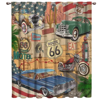 Retro Route 66 Poster Room Curtains Large Window Living Room Kitchen Outdoor Fabric Drapes Indoor Decor Kids Window
Retro Route 66 Poster Room Curtains Large Window Living Room Kitchen Outdoor Fabric Drapes Indoor Decor Kids Window