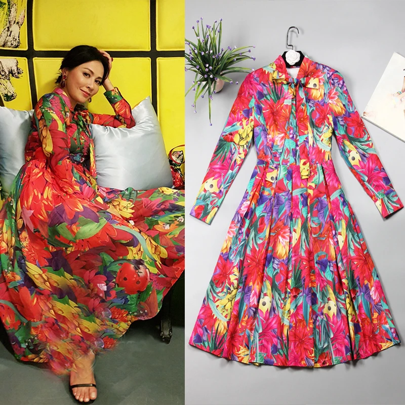 High Quality 2019 Brand Summer New Fashion Graffiti Printing Long-Sleeved Neck Bow Tie Personality Dress Women's Free Shipping
High Quality 2019 Brand Summer New Fashion Graffiti Printing Long-Sleeved Neck Bow Tie Personality Dress Women's Free Shipping