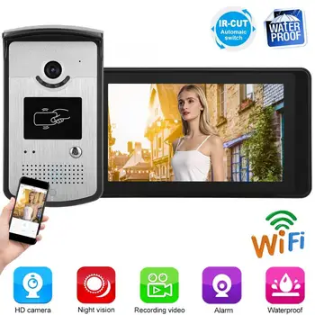 7in Wired Wifi smart HD Video Door Bell Phone Remote Control Doorbell Intercom System Can be remotely videoed by the intercom do
7in Wired Wifi smart HD Video Door Bell Phone Remote Control Doorbell Intercom System Can be remotely videoed by the intercom do