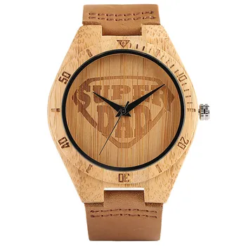 Super Dad Creative Wooden Watches Genuine Leather Band Strap Bamboo Male Quartz Wrist Watch for Men Gifts New Arrival 2017
Super Dad Creative Wooden Watches Genuine Leather Band Strap Bamboo Male Quartz Wrist Watch for Men Gifts New Arrival 2017
