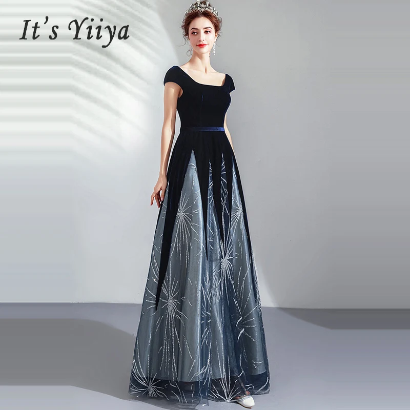 Elegant Prom Dress Stylish Dark Blue Square Collar Short Sleeves A-Line Floor Length 2019 Party Custom Plus Size Prom Dress E227
Elegant Prom Dress Stylish Dark Blue Square Collar Short Sleeves A-Line Floor Length 2019 Party Custom Plus Size Prom Dress E227