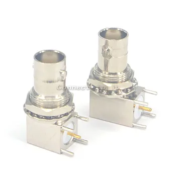 100 Pieces BNC female connector BNC Jack bulkhead with nut PCB mount right angle connector
100 Pieces BNC female connector BNC Jack bulkhead with nut PCB mount right angle connector