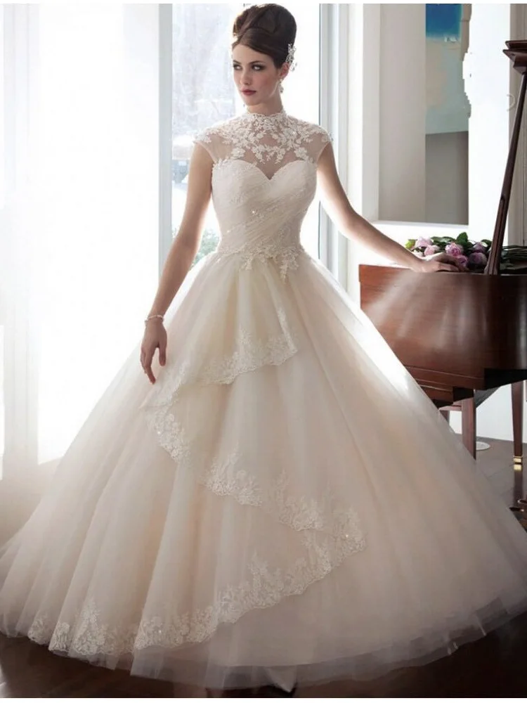 Fansmile High Vestidos de Novia Tulle Vintage Ball Gown Wedding Dress 2019 Princess Quality Lace Wedding Bride Dress FSM-022T
Fansmile High Vestidos de Novia Tulle Vintage Ball Gown Wedding Dress 2019 Princess Quality Lace Wedding Bride Dress FSM-022T
