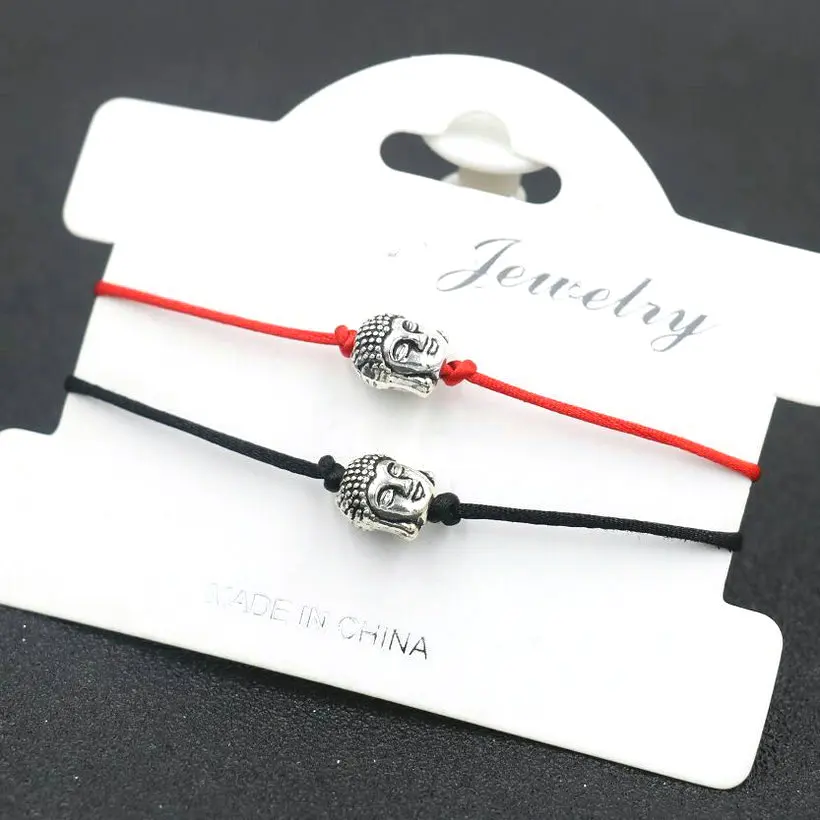 2pcs/set Antique Silver Buddha Couple Bracelet Men Women Black Red Rope Thread Cords Love Friendship Bracelets Boy Girl Jewelry
2pcs/set Antique Silver Buddha Couple Bracelet Men Women Black Red Rope Thread Cords Love Friendship Bracelets Boy Girl Jewelry