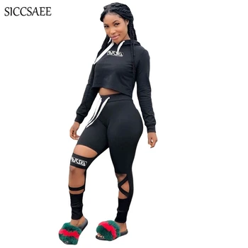 2018 Fall Letter Printed Crop Top Hoodies Hole Cut Out Pants Sweat Suit Casual Outfits Ensemble Femme Two Piece Set Streetwear
2018 Fall Letter Printed Crop Top Hoodies Hole Cut Out Pants Sweat Suit Casual Outfits Ensemble Femme Two Piece Set Streetwear