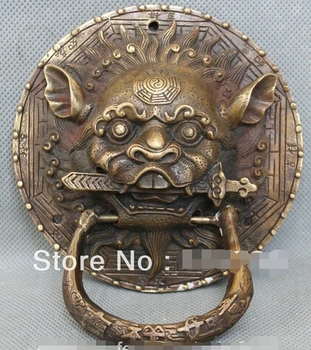 SCY free shipping Chinese Fengshui Door Copper Bronze Lion Foo Dog Mask Head Sword Statue knocker
SCY free shipping Chinese Fengshui Door Copper Bronze Lion Foo Dog Mask Head Sword Statue knocker