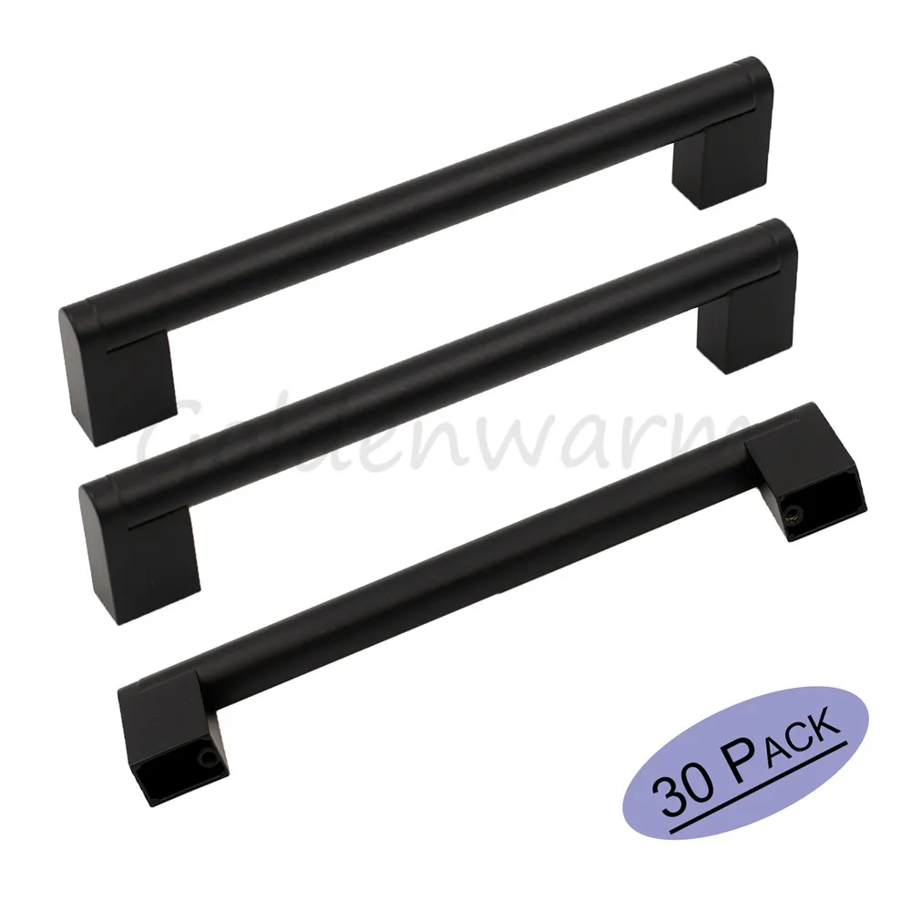30 pack modernen küchenschrank griffe goldenwarm runde lange rohr schrank pull knöpfe pitch row 3