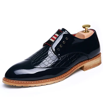 Korean style mens casual wedding party wear bright surface patent leather shoes slip on lazy oxford shoe point toe loafer zapato
Korean style mens casual wedding party wear bright surface patent leather shoes slip on lazy oxford shoe point toe loafer zapato