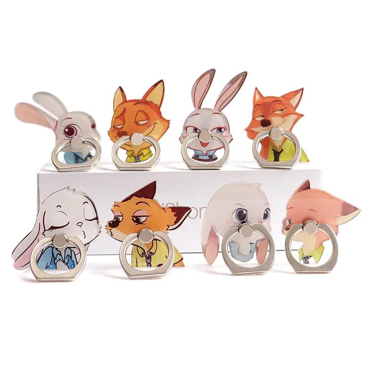 Hot Sales Metal Finger Ring Phone Holder cute Cute Rabbit Judy Fox Rings Nick Cartoon Smartphone Support mobile for iPhone
Hot Sales Metal Finger Ring Phone Holder cute Cute Rabbit Judy Fox Rings Nick Cartoon Smartphone Support mobile for iPhone