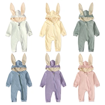 2019 Spring and Autumn Baby Children Rompers Cute Rabbit Design Baby Bunny Romper Hooded Baby Boys and Girls One-piece Suits
2019 Spring and Autumn Baby Children Rompers Cute Rabbit Design Baby Bunny Romper Hooded Baby Boys and Girls One-piece Suits