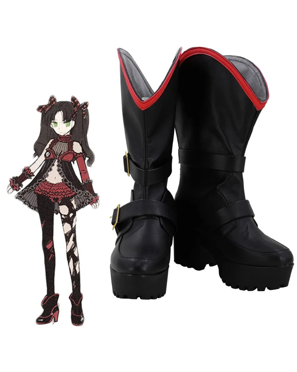 Fate EXTRA Tohsaka Rin Shoes Cosplay FGO Tohsaka Rin Queen Ver. Cosplay Boots Black Shoes Custom Made for Unisex Halloween Prop
Fate EXTRA Tohsaka Rin Shoes Cosplay FGO Tohsaka Rin Queen Ver. Cosplay Boots Black Shoes Custom Made for Unisex Halloween Prop