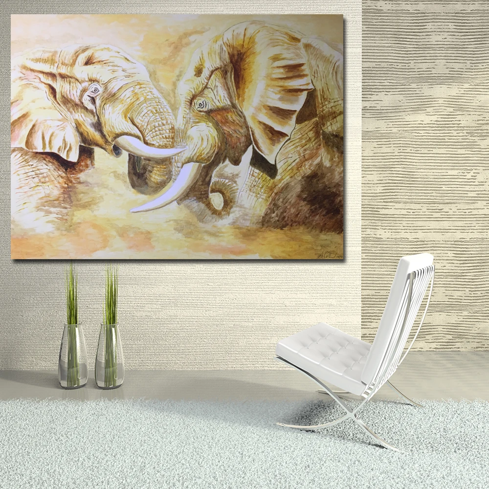 SELFLESSLY Print Abstract Africa Elephant Oil Painting on Canvas Modern Animal Wall Art Picture Poster For Living Room
SELFLESSLY Print Abstract Africa Elephant Oil Painting on Canvas Modern Animal Wall Art Picture Poster For Living Room