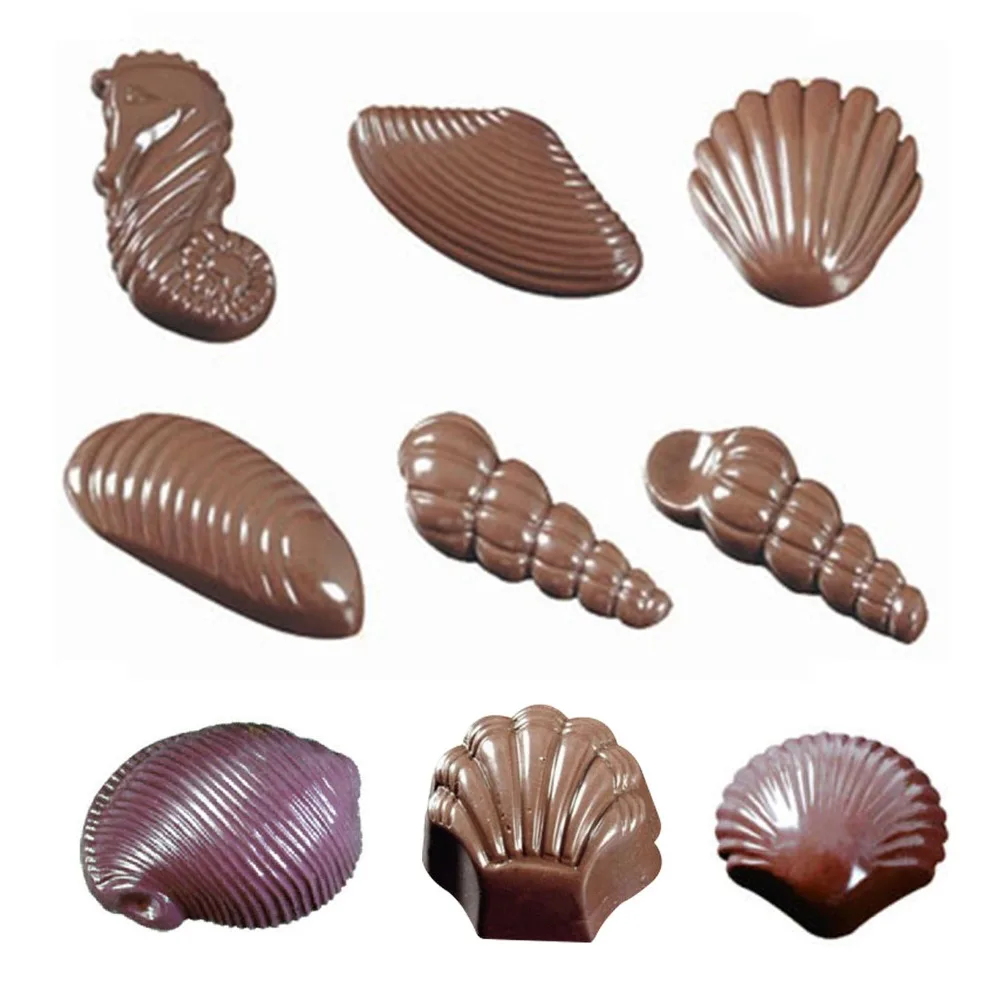3D Shell shape Polycarbonate Chocolate Mold Sweet Candy Pudding Jelly Mould DIY baking confectionery tools
3D Shell shape Polycarbonate Chocolate Mold Sweet Candy Pudding Jelly Mould DIY baking confectionery tools