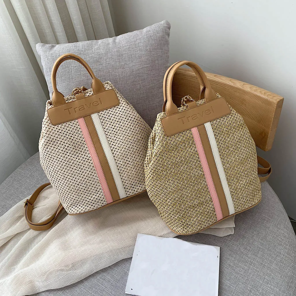 female Rattan bag backpack Woman Handmade Woven Backpack shoulder bag Summer Leather Straw mini backpack mochila mochila mimbre
female Rattan bag backpack Woman Handmade Woven Backpack shoulder bag Summer Leather Straw mini backpack mochila mochila mimbre