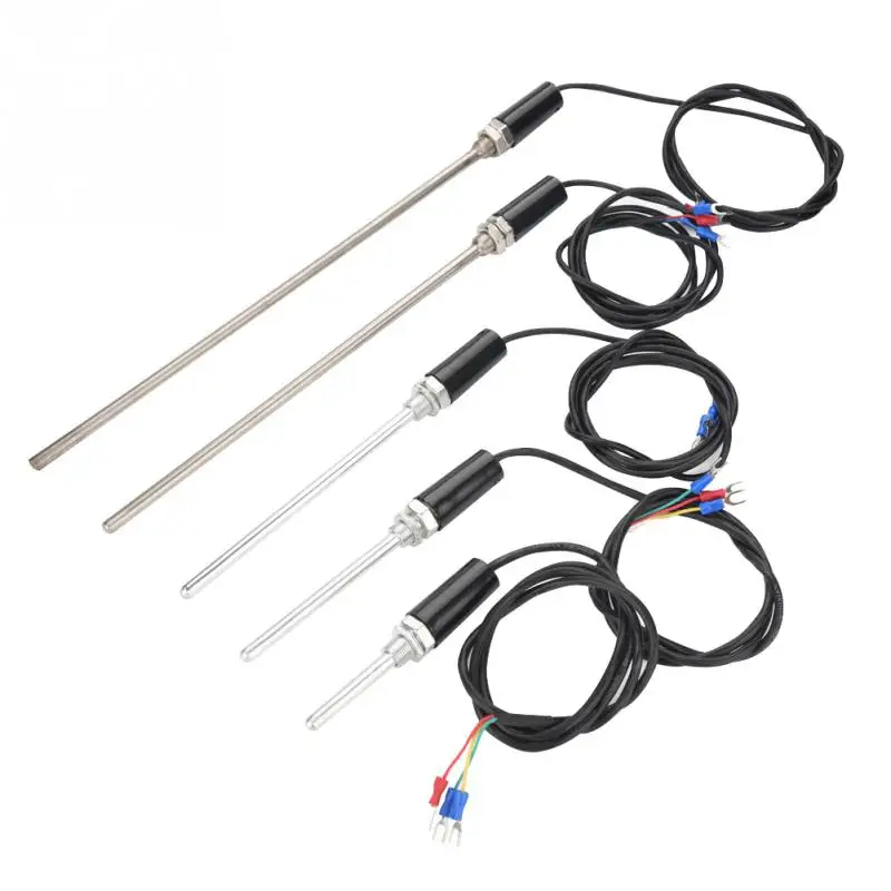 1Pcs PT100 Type Temperature Thermocouple Sensor Probe with Stainless Steel Cable Waterproof Temperature sensor Best Price 
1Pcs PT100 Type Temperature Thermocouple Sensor Probe with Stainless Steel Cable Waterproof Temperature sensor Best Price