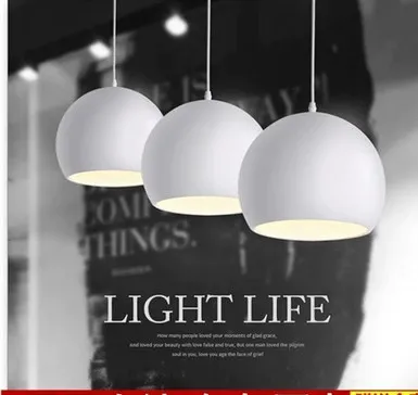 Modern fashion Black & White E27 Pendant lamps for creative Nordic Restaurant/Bedroom Pendant lights AC 90~260V
Modern fashion Black & White E27 Pendant lamps for creative Nordic Restaurant/Bedroom Pendant lights AC 90~260V